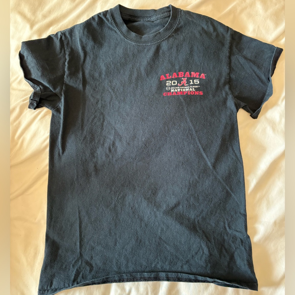 Alabama Crimson Tide Football 2015 National Champions Graphic T-Shirt Mens Small